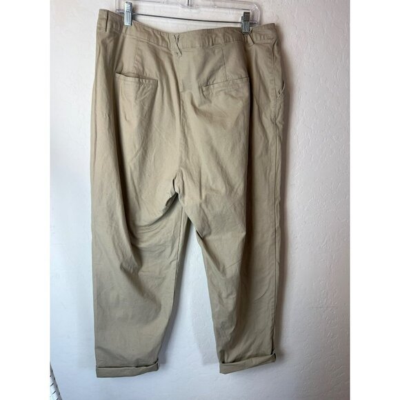 ASOS Design Tan Khaki Pants US 14 Good Preowned Condition - Picture 1 of 5